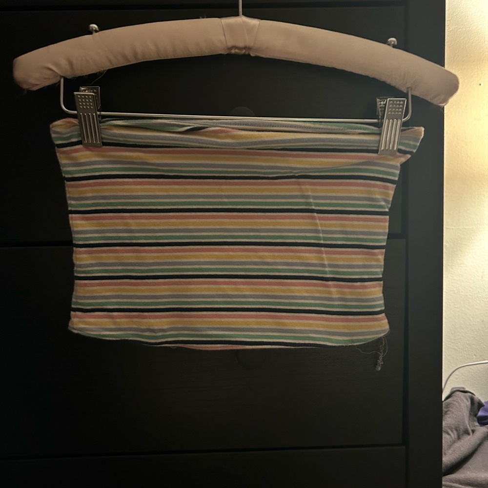 Multicolor tube top from Hollister.